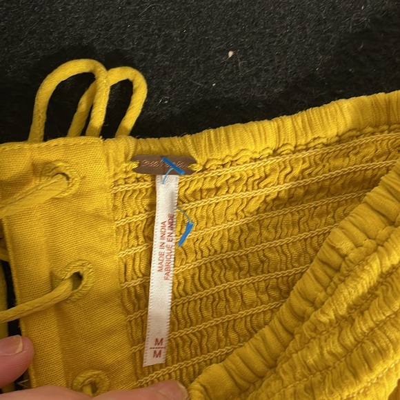 NWT Free People boho mustard jumpsuit - Picture 4 of 6